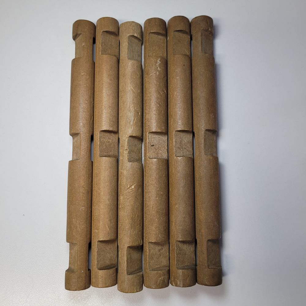 Lincoln Logs 7.5 Inch Vintage Wood Building Replacement Pieces Set of 6
